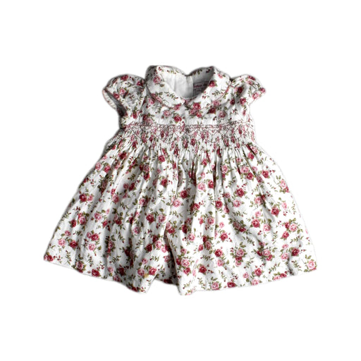 A White Short Sleeve Dresses from Confiture in size 6-12M for girl. (Front View)