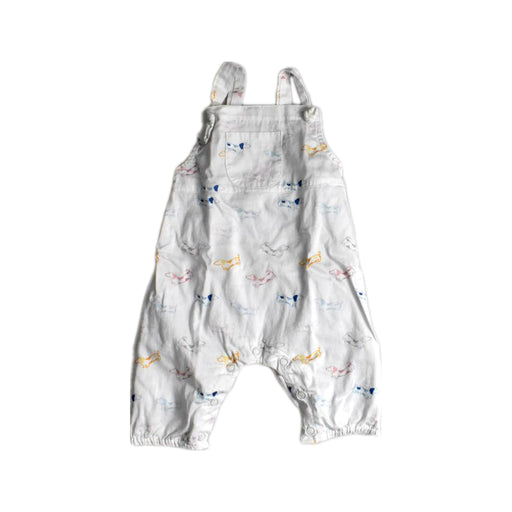 A White Long Overalls from Elly in size 3-6M for boy. (Front View)