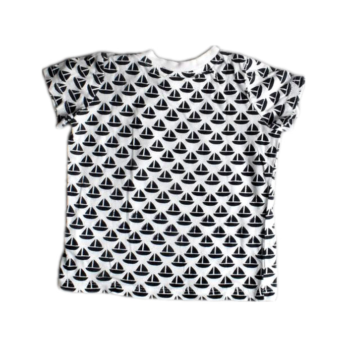A White Short Sleeve T Shirts from Seed in size 0-3M for boy. (Back View)
