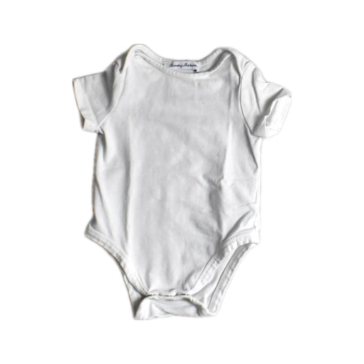 A White Short Sleeve Bodysuits from Tommy Bahama in size 6-12M for neutral. (Front View)