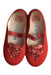 A Red Flats from Bonton in size 4T for girl. (Back View)