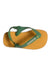 A Orange Flip Flops from Havaianas in size 3T for girl. (Front View)