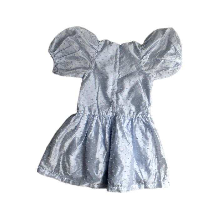 A White Short Sleeve Dresses from Gingersnaps in size 6T for girl. (Back View)