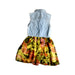 A Blue Sleeveless Dresses from Guess in size 3T for girl. (Back View)