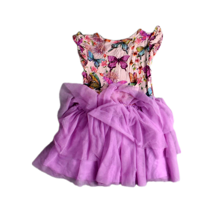 A Multicolour Tulle Skirts from Posh Peanut in size 5T for girl. (Back View)