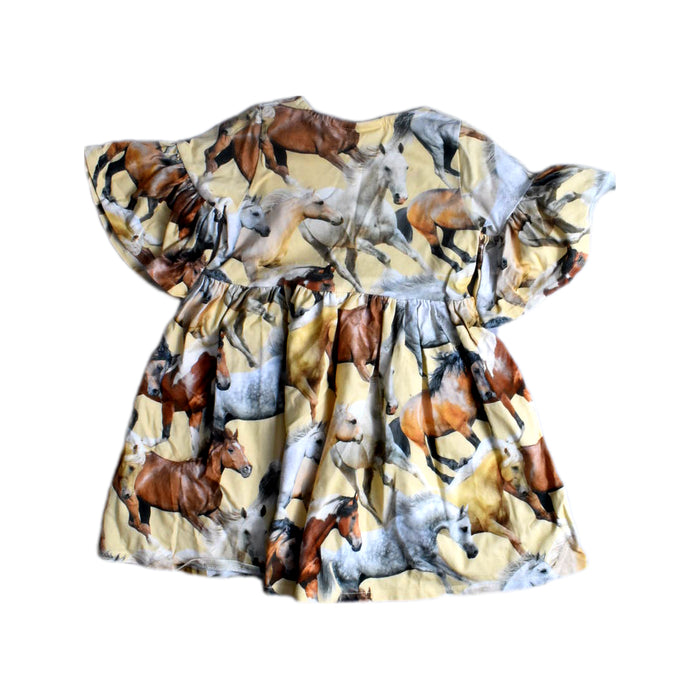 A Multicolour Short Sleeve Dresses from Molo in size 3T for girl. (Back View)