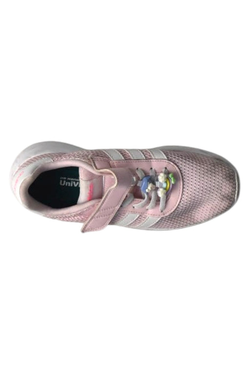 A Pink Sneakers from Adidas in size 12-18M for girl. (Front View)
