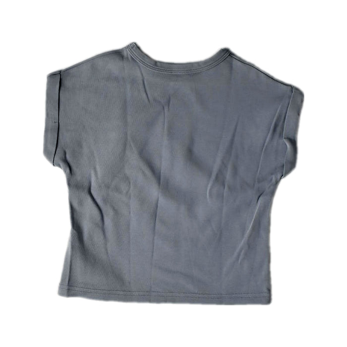 A Grey Short Sleeve T Shirts from Mimi Mono in size 18-24M for boy. (Back View)