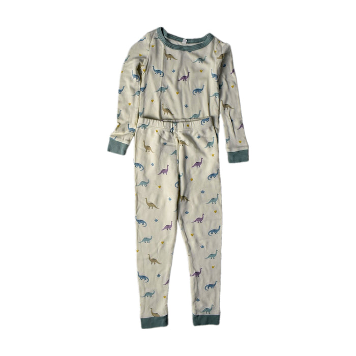 A Beige Pyjama Sets from Mori in size 4T for boy. (Front View)