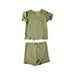 A Green Shorts Sets from Mori in size 18-24M for boy. (Back View)