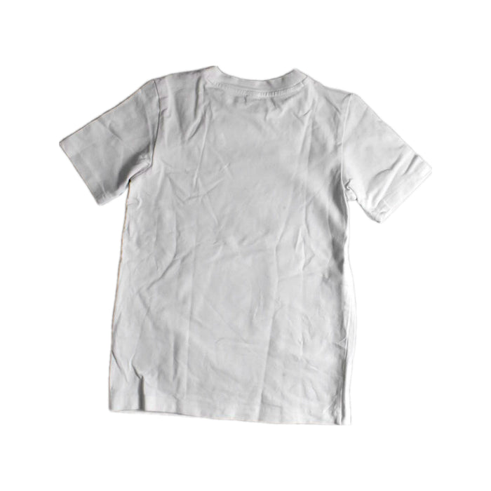 A White Short Sleeve T Shirts from Adidas in size 7Y for boy. (Back View)