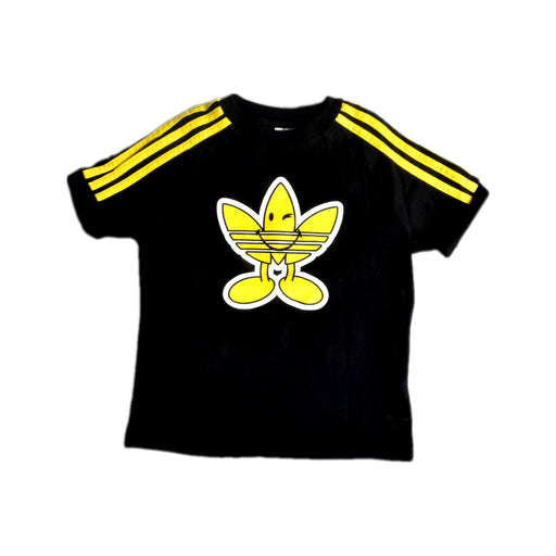 A Black Short Sleeve T Shirts from Adidas in size 6T for boy. (Front View)