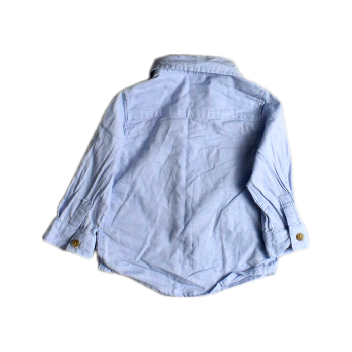 A Blue Long Sleeve Shirts from Seed in size 3-6M for boy. (Back View)