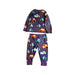 A Purple Pyjama Sets from Mothercare in size 12-18M for boy. (Back View)