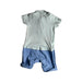 A White Short Sleeve Rompers from Mothercare in size 6-12M for boy. (Back View)