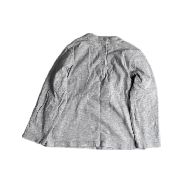 A Grey Long Sleeve T Shirts from Chicco in size 12-18M for boy. (Back View)