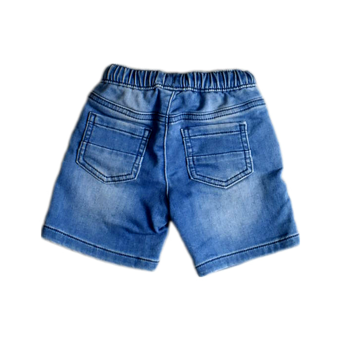 A Blue Shorts from Mothercare in size 6-12M for boy. (Back View)