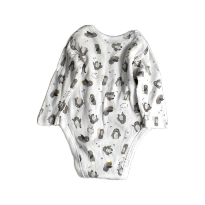 A White Short Sleeve Bodysuits from Mothercare in size 3-6M for boy. (Back View)