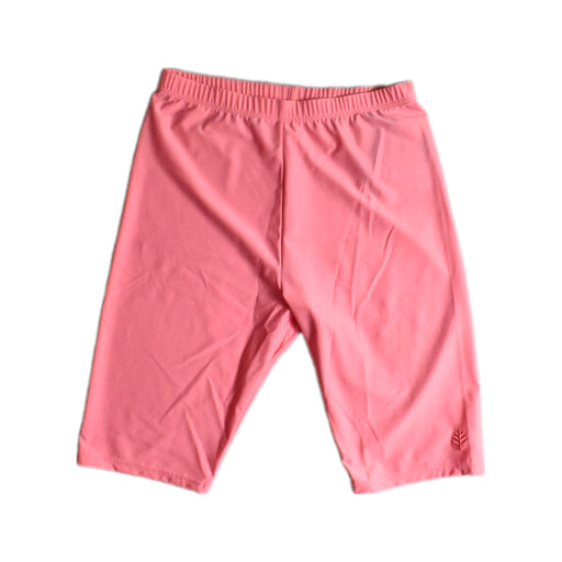 A Pink Active Shorts from Coolibar in size 12Y for girl. (Front View)