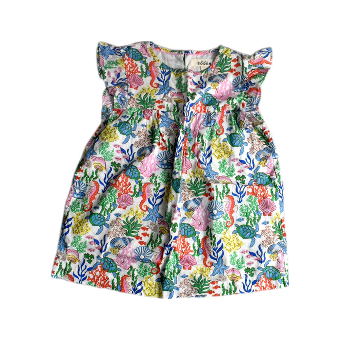 A Multicolour Sleeveless Dresses from Boden in size 10Y for girl. (Front View)