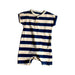 A White Short Sleeve Rompers from Mothercare in size 3-6M for girl. (Front View)