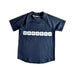 A Navy Rash Guards from Sandy Feet Australia in size 7Y for neutral. (Front View)
