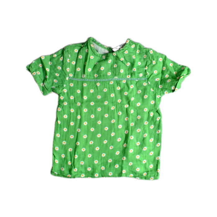 A Green Short Sleeve Tops from Kite in size 5T for girl. (Front View)