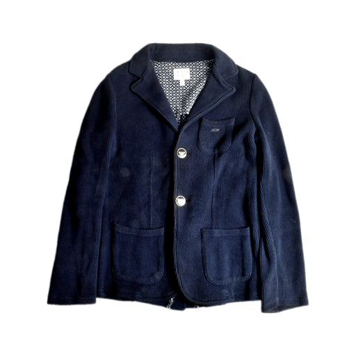 A Navy Blazers from Armani in size 8Y for boy. (Front View)
