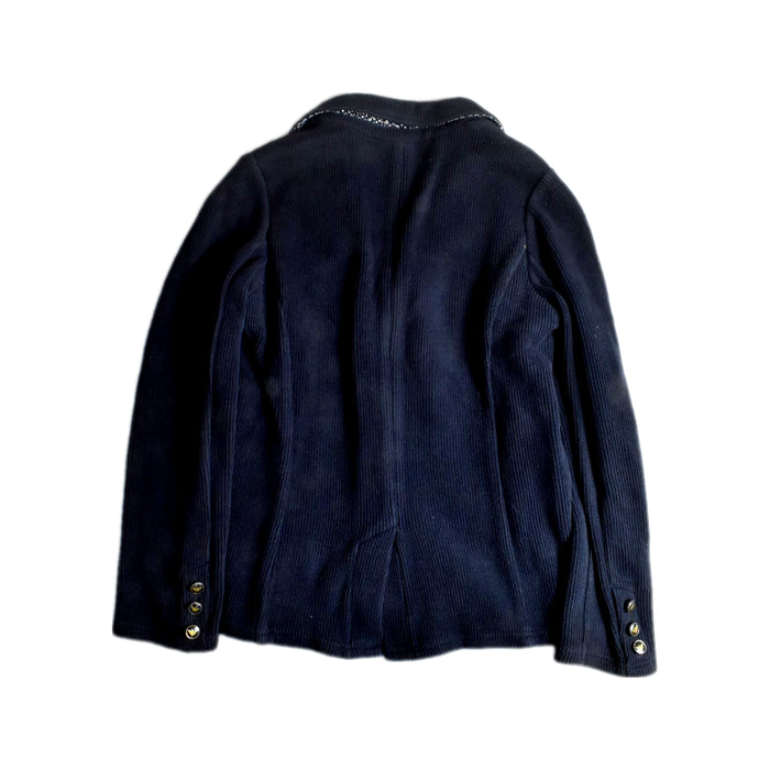 A Navy Blazers from Armani in size 8Y for boy. (Back View)