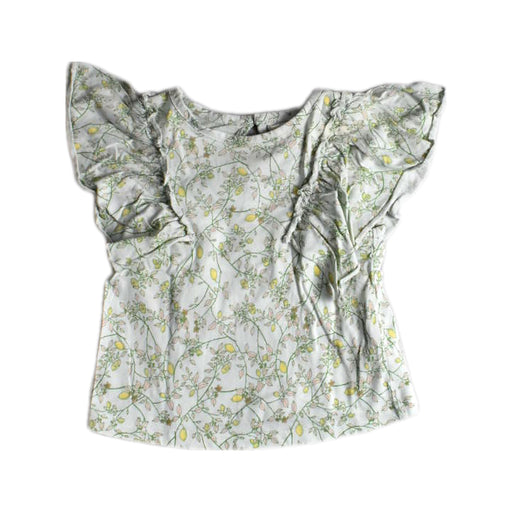 A White Short Sleeve Tops from Gingersnaps in size 2T for girl. (Front View)
