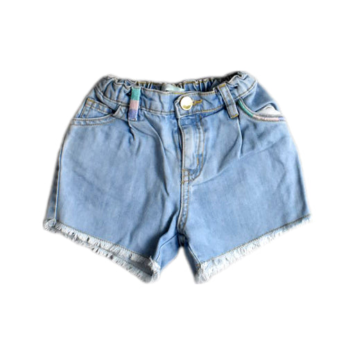 A Blue Shorts from Gingersnaps in size 2T for girl. (Front View)