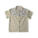 A Beige Short Sleeve Shirts from Little Kooma in size 2T for boy. (Front View)