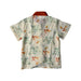 A Ivory Short Sleeve Shirts from Little Kooma in size 2T for boy. (Back View)