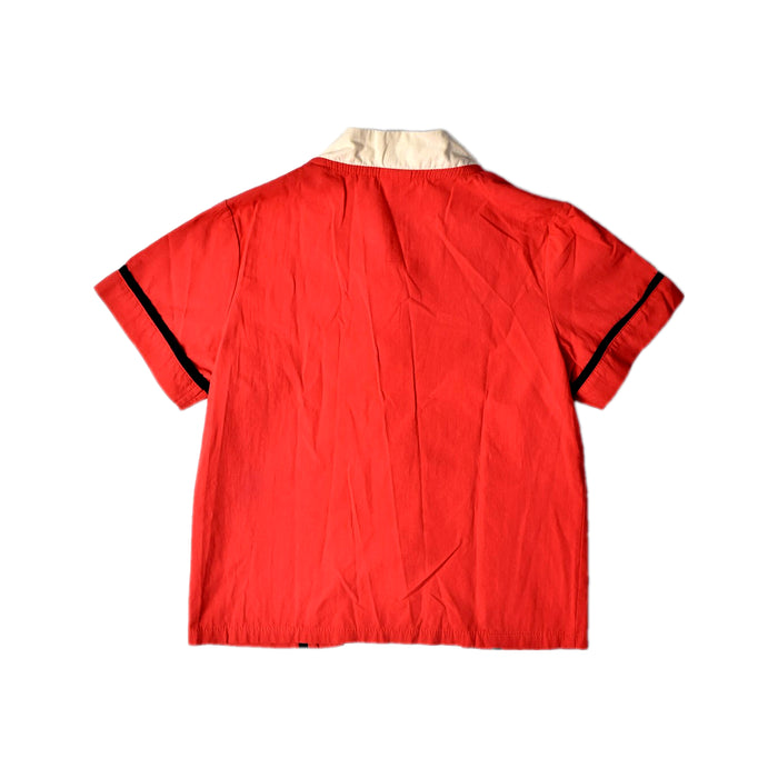 A Red Short Sleeve Shirts from Little Kooma in size 2T for boy. (Back View)