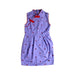 A Purple Sleeveless Dresses from bloomB in size 5T for girl. (Front View)