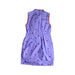 A Purple Sleeveless Dresses from bloomB in size 5T for girl. (Back View)