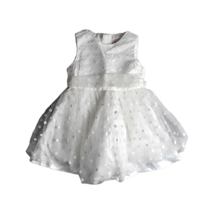 A White Sleeveless Dresses from bloomB in size 4T for girl. (Front View)