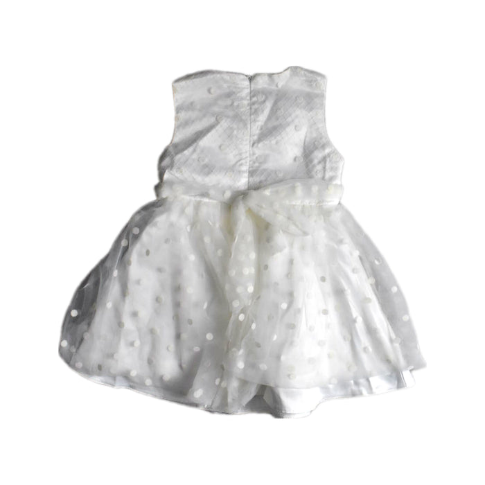 A White Sleeveless Dresses from bloomB in size 4T for girl. (Back View)