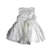 A White Sleeveless Dresses from bloomB in size 4T for girl. (Back View)