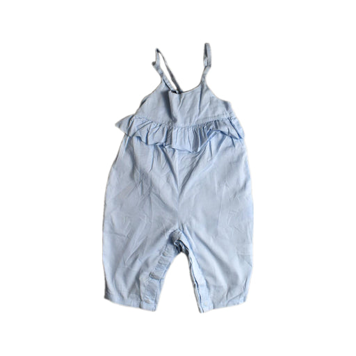 A Blue Sleeveless Rompers from Sea Apple in size 2T for girl. (Front View)