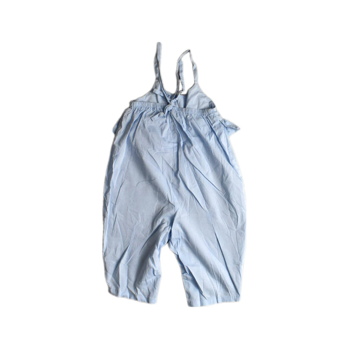 A Blue Sleeveless Rompers from Sea Apple in size 2T for girl. (Back View)
