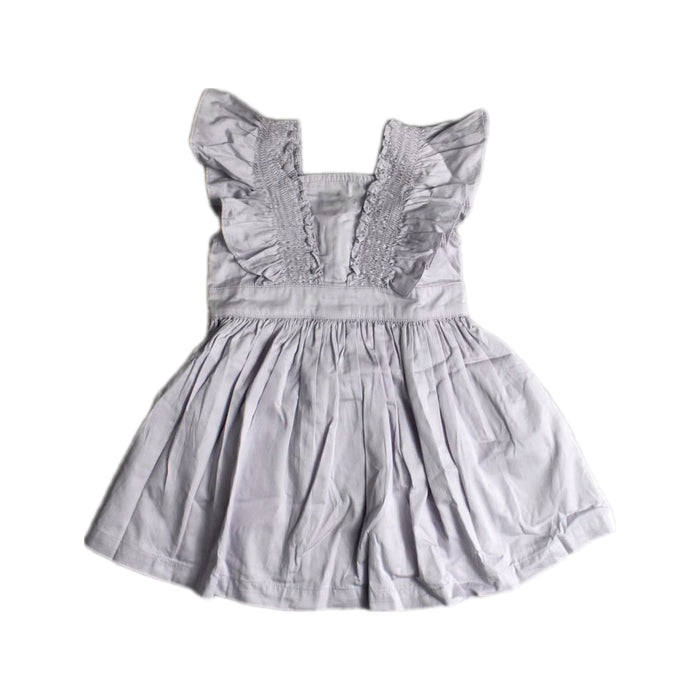 A Grey Sleeveless Dresses from Gingersnaps in size 2T for girl. (Front View)