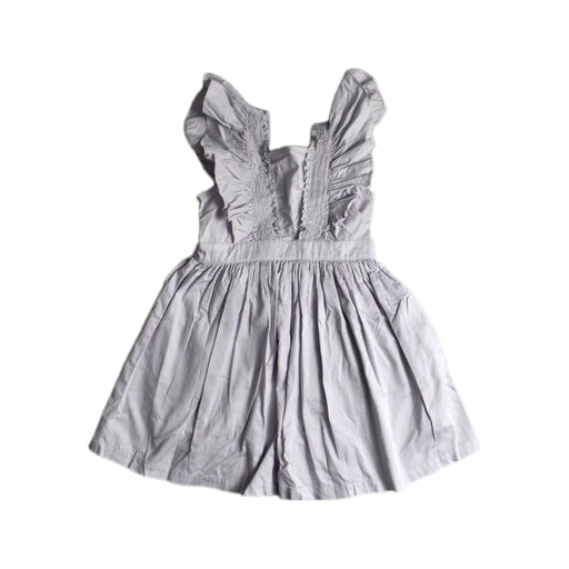 A Grey Sleeveless Dresses from Gingersnaps in size 8Y for girl. (Front View)