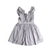 A Grey Sleeveless Dresses from Gingersnaps in size 8Y for girl. (Front View)