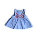 A Blue Sleeveless Tops from Gingersnaps in size 3-6M for girl. (Front View)