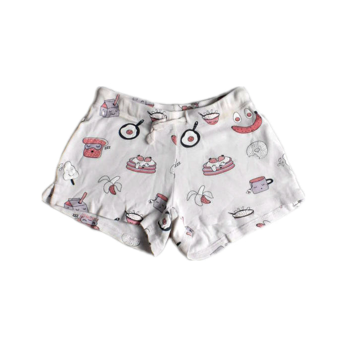 A White Shorts from Seed in size 3T for girl. (Front View)
