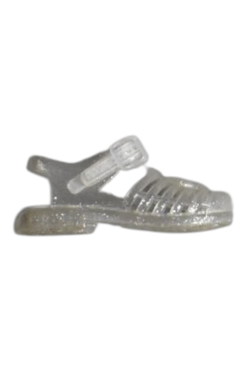 A Transparent Sandals from Petit Main in size 3T for girl. (Front View)