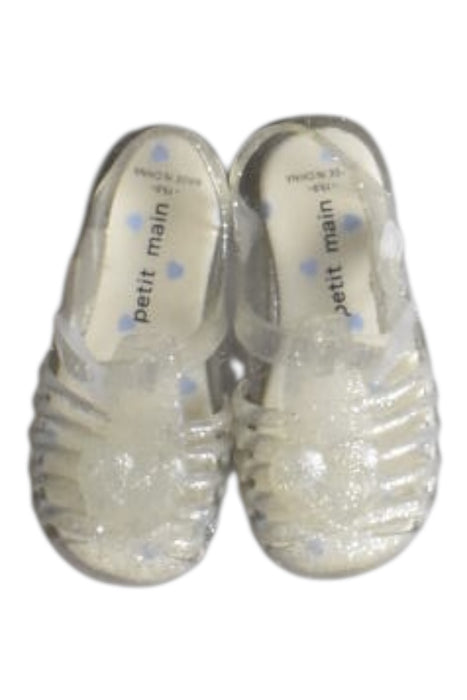 A Transparent Sandals from Petit Main in size 3T for girl. (Back View)