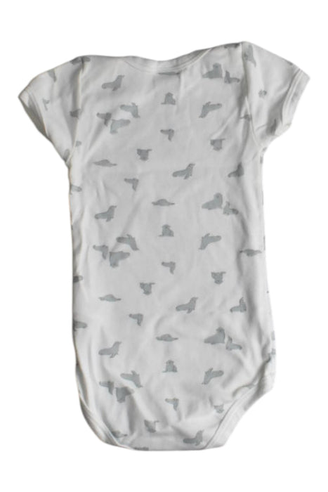 A Navy Short Sleeve Bodysuits from Petit Bateau in size 2T for boy. (Back View)