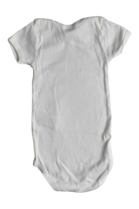 A White Short Sleeve Bodysuits from Petit Bateau in size 2T for boy. (Back View)